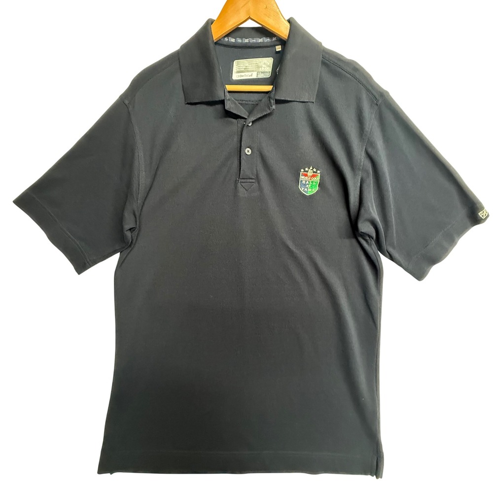 Cutter & Buck Mens Black‎ World Golf Hall of Fame CB DryTec Polo Shirt Size M